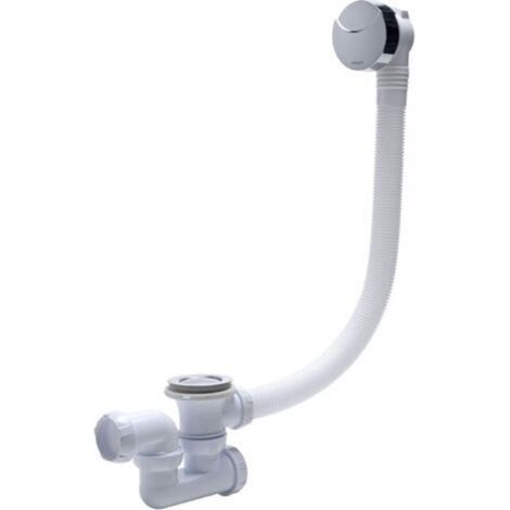 Wirquin 30719481 Komplettes Badewannenablauf-set L700, Weiß