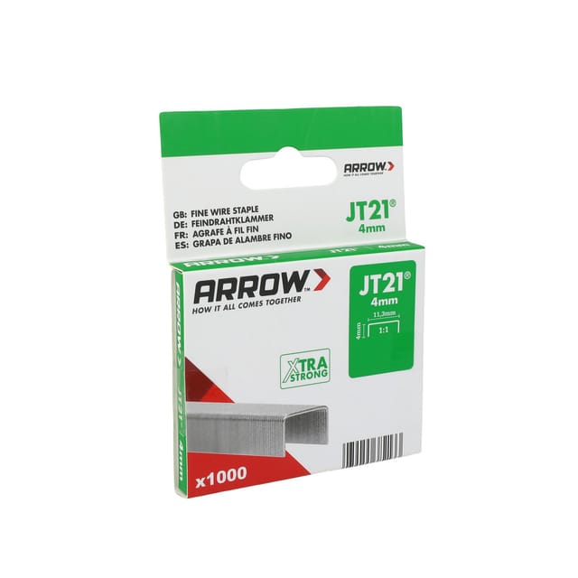 Arrow Klammer JT21 Länge 4 mm 1.000 Stück