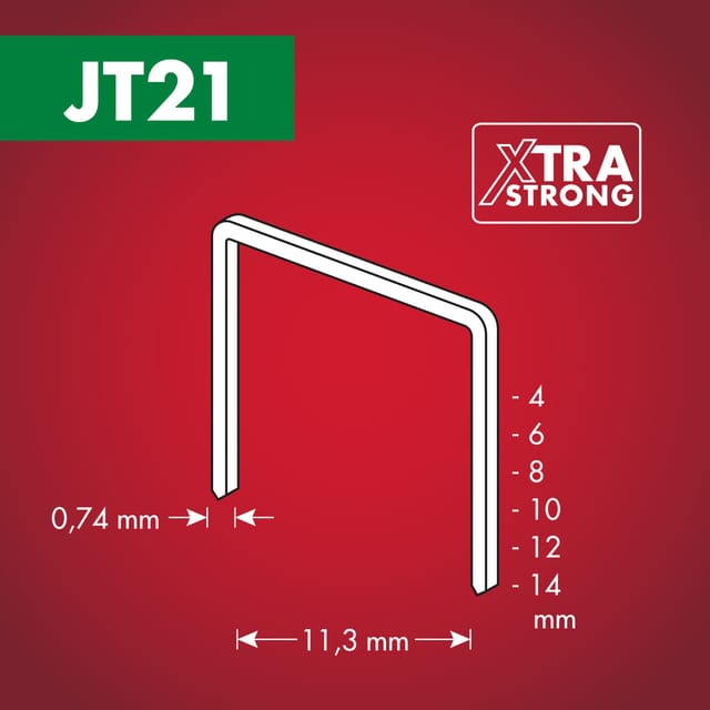Arrow Klammer JT21 Länge 6 mm 1.000 Stück