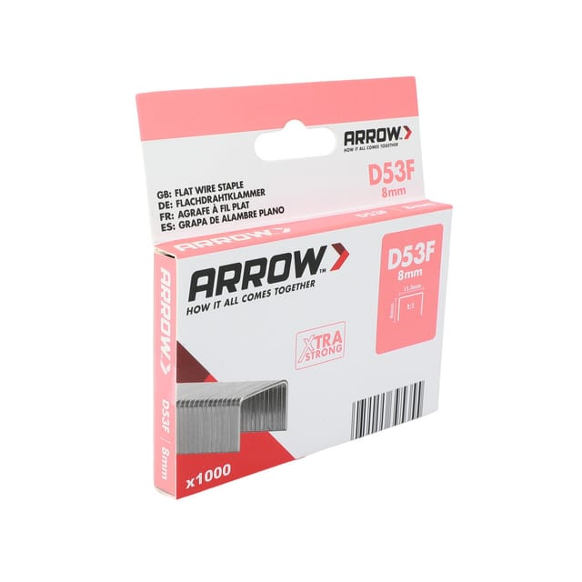 Arrow Klammer D53F Länge 8 mm 1.000 Stück