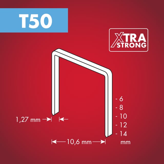 Arrow Klammer T50 Länge 6 mm 1.000 Stück