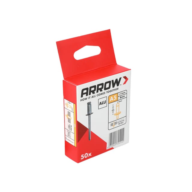 Arrow Blindniete RA Alu Ø 5 mm x 8 mm 50 Stück