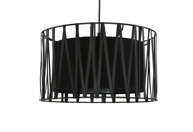 EASYLIGHT Hängelampe Schwarz Ø 40 cm E27 Rund Modern Höhenverstellbar