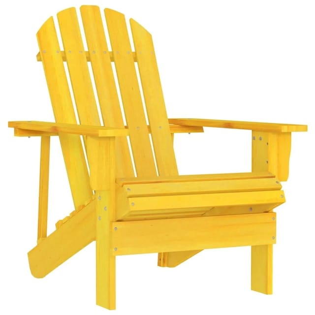 vidaXL Adirondack-Gartenstuhl Massivholz Tanne Gelb 315874