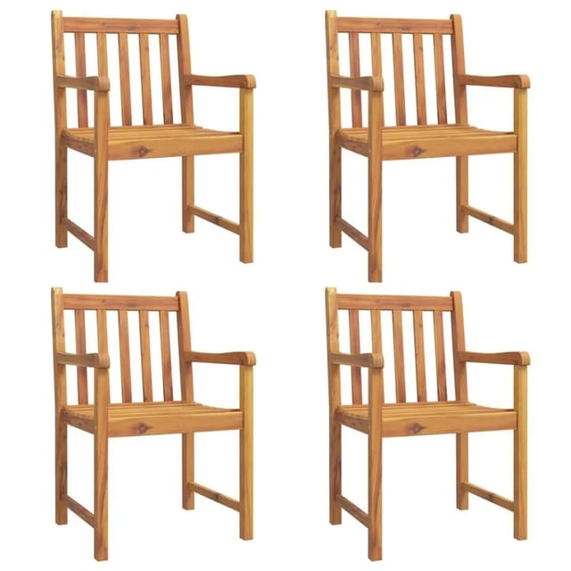 vidaXL Gartenstühle 4 Stk 56x55,5x90 cm Massivholz Akazie 3206272