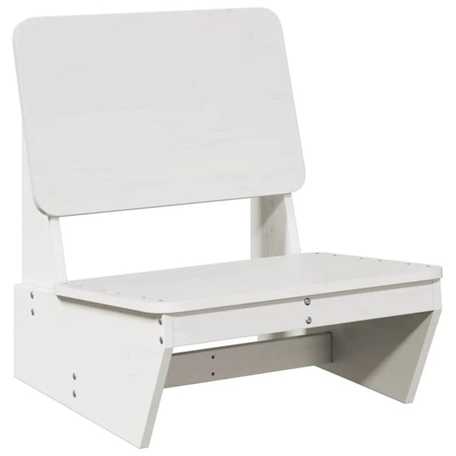 vidaXL Gartenstuhl Weiß 60x64x70,5 cm Massivholz Kiefer 859308