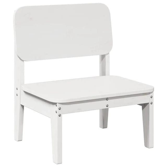 vidaXL Gartenstuhl Weiß 60x52,5x72 cm Massivholz Kiefer 859318