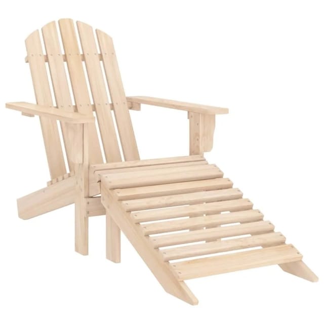 vidaXL Adirondack-Gartenstuhl mit Fußteil Massivholz Tanne 315862