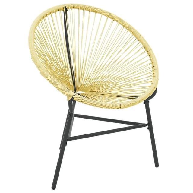 vidaXL Acapulco-Gartenstuhl Poly Rattan Beige 313139