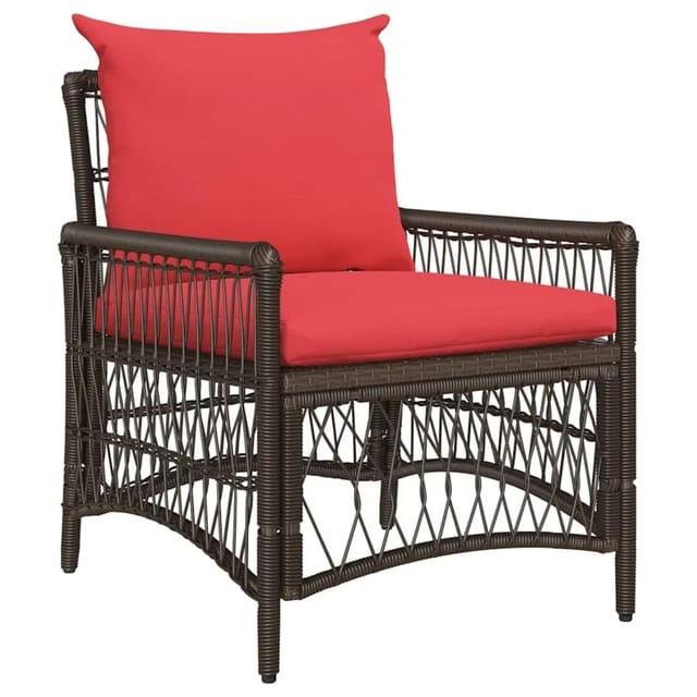 vidaXL Gartenstuhl Braun 60 x 70 x 78 cm Poly-Rattan 42006223