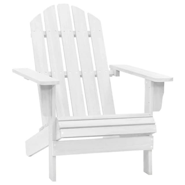 vidaXL Gartenstuhl Holz Weiß 40860