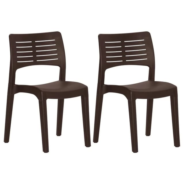 vidaXL Gartenstühle 2 Stk Mokka Polypropylen 317730