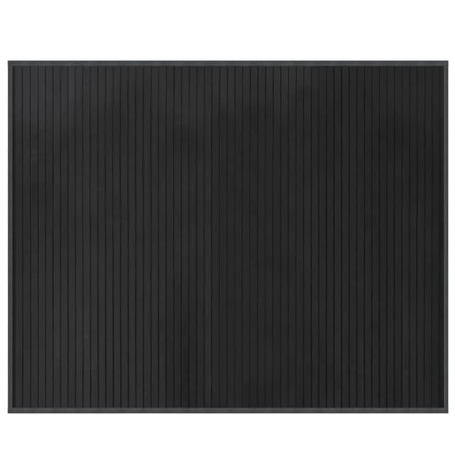vidaXL Teppich Rechteckig Grau 80x100 cm Bambus 376904