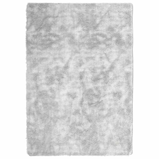 vidaXL Teppich Shaggy Hochflor NAVARRA Silbergrau 160x230 cm Polyester 4102844