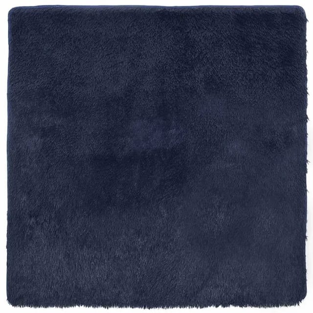vidaXL Teppich Shaggy Hochflor NAVARRA Marineblau 160x160 cm Polyester 4102875