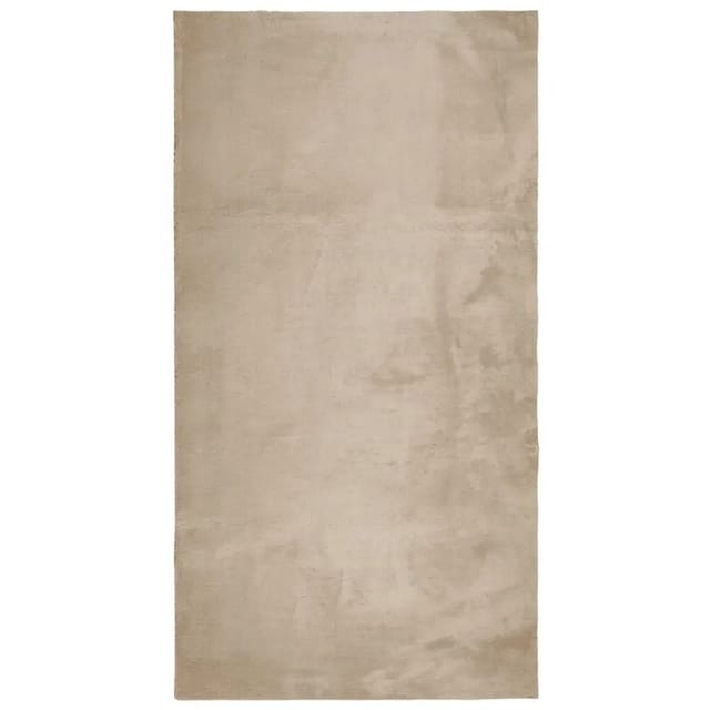 vidaXL Teppich HUARTE Kurzflor Weich und Waschbar Sandfarben 80x150 cm 375052