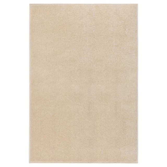 vidaXL Teppich Kurzflor 160x230 cm Beige 340333