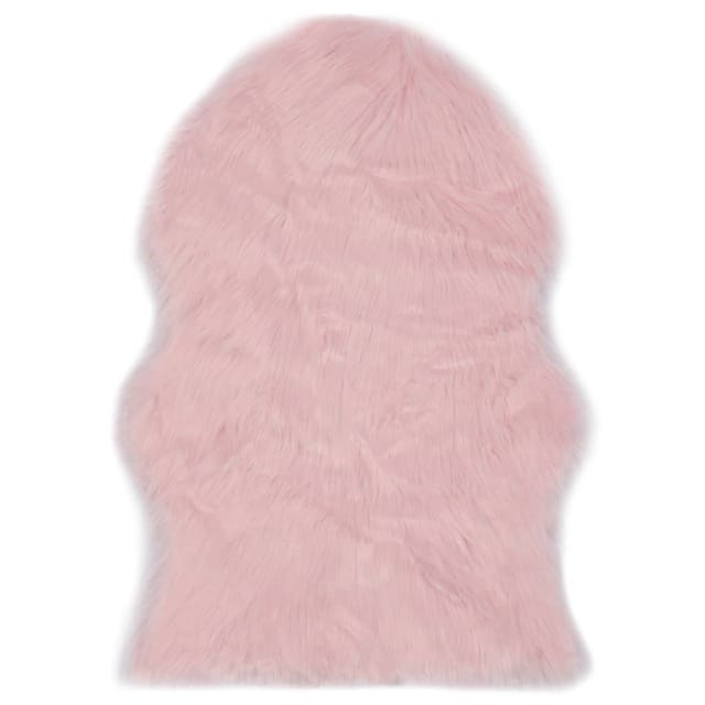 vidaXL Teppich 60x90 cm Künstlicher Schafspelz Rosa 284711