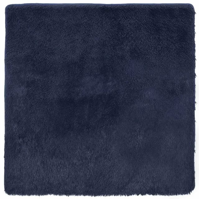 vidaXL Teppich Shaggy Hochflor NAVARRA Marineblau 240x240 cm Polyester 4102891