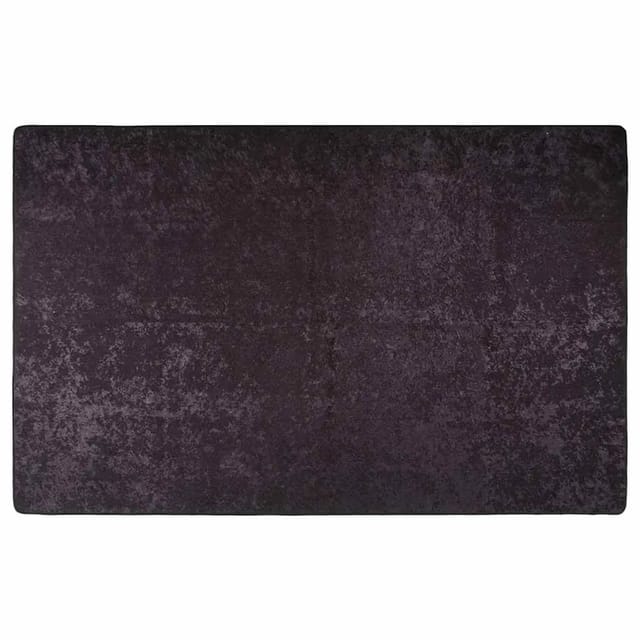 vidaXL Teppich Waschbar 80x150 cm Anthrazit Rutschfest 337952