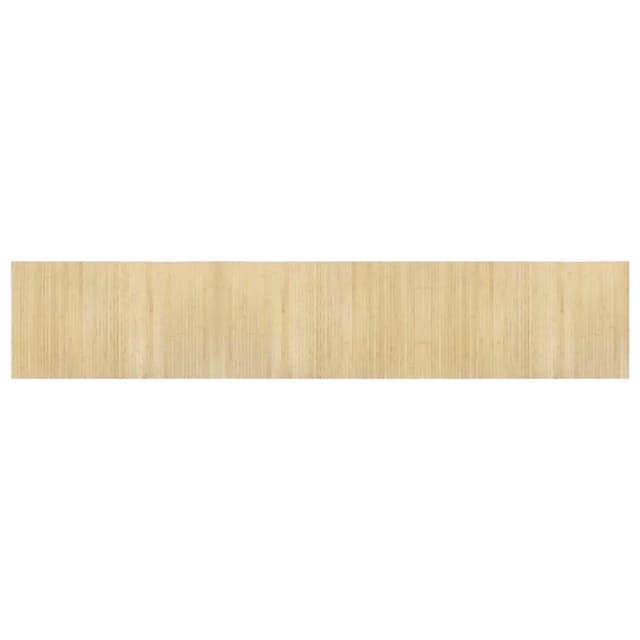 vidaXL Teppich Rechteckig Hell Natur 60x300 cm Bambus 376723