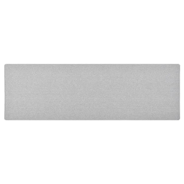 vidaXL Teppichläufer Hellgrau 80x250 cm 326995