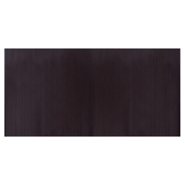 vidaXL Teppich Rechteckig Dunkelbraun 100x200 cm Bambus 376809