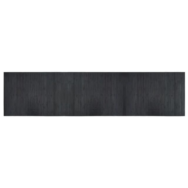 vidaXL Teppich Rechteckig Grau 70x300 cm Bambus 376754