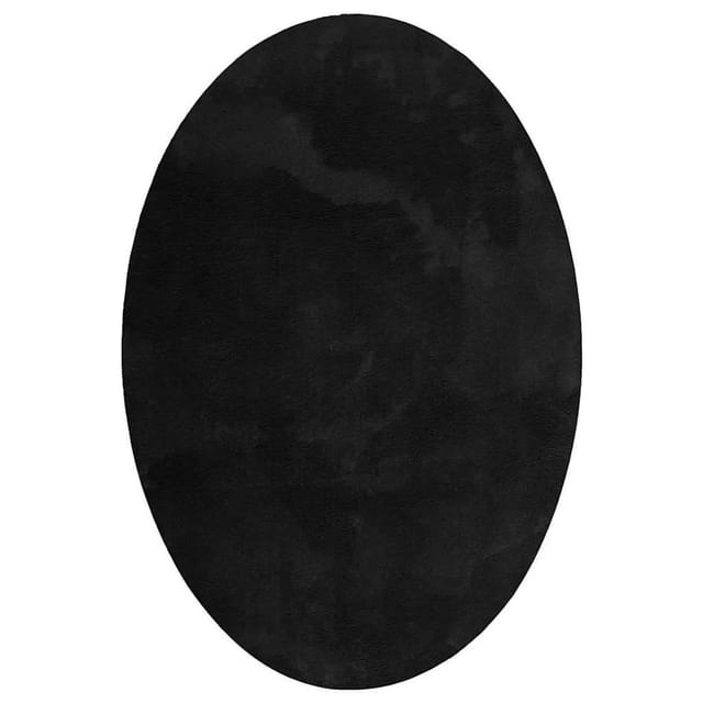vidaXL Teppich HUARTE Schwarz 170 x 120 cm 100 %Polyester 4103651