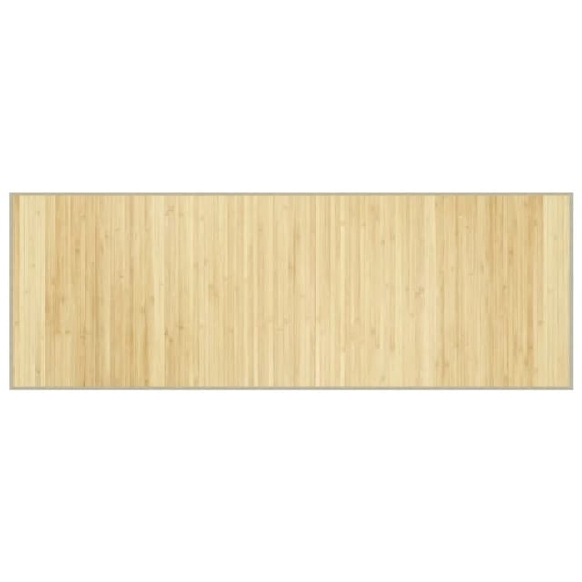 vidaXL Teppich Rechteckig Hell Natur 70x200 cm Bambus 376873