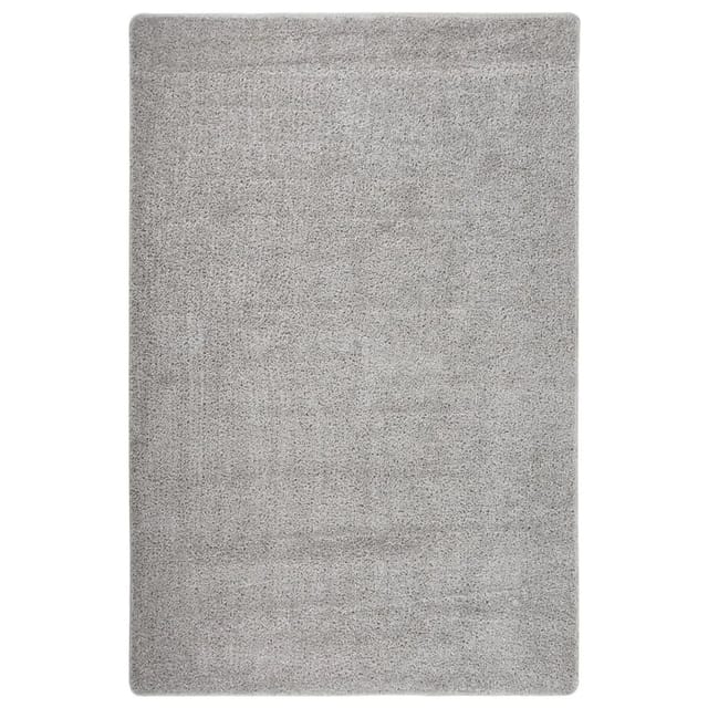 vidaXL Shaggy-Teppich Hellgrau 200x290 cm Rutschfest 340386
