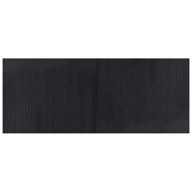 vidaXL Teppich Rechteckig Schwarz 80x200 cm Bambus 376774