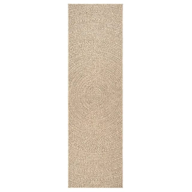 vidaXL Teppich ZIZUR 80x250 cm Jute-Optik Indoor und Outdoor 4006160