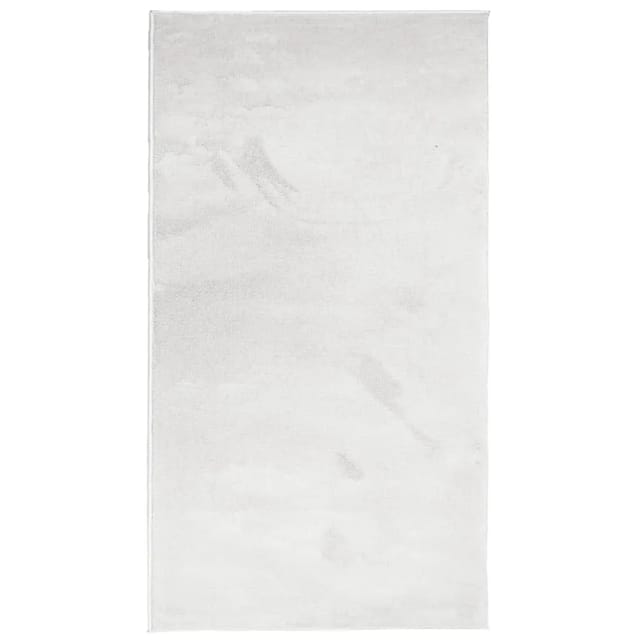 vidaXL Teppich OVIEDO Kurzflor Grau 60x110 cm 375528