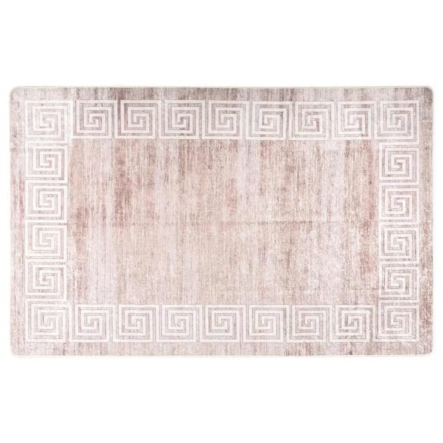 vidaXL Teppich Waschbar Beige 160x230 cm Rutschfest 337943