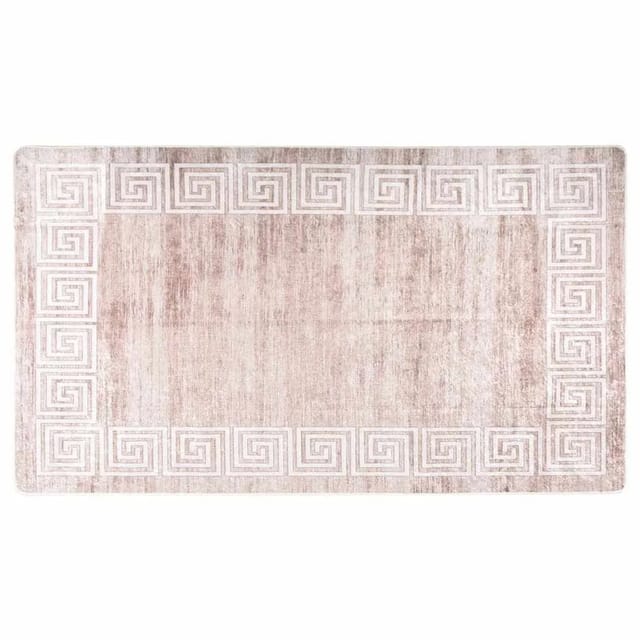 vidaXL Teppich Waschbar Beige 190x300 cm Rutschfest 337944