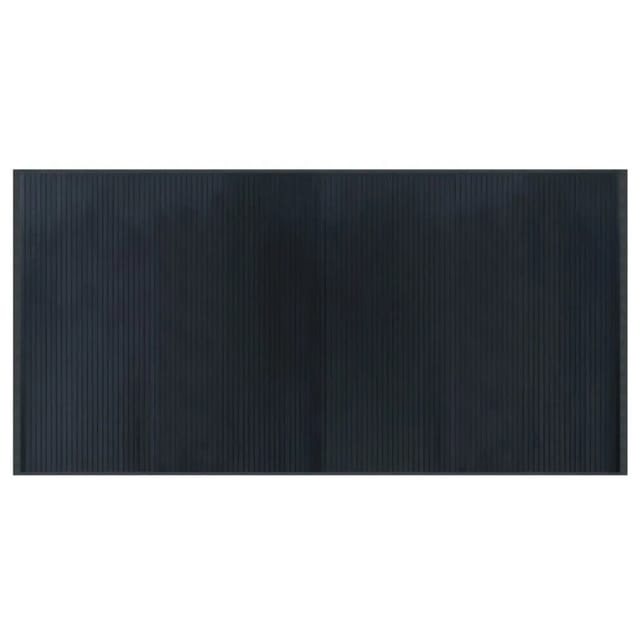 vidaXL Teppich Rechteckig Grau 100x200 cm Bambus 376946