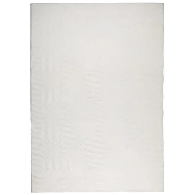 vidaXL Teppich IZA Kurzflor Skandinavischer Look Creme 160x230 cm 375442