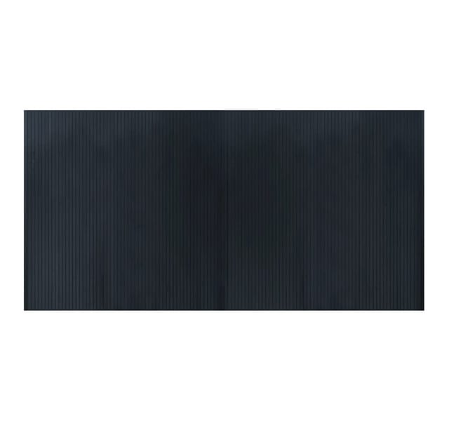 vidaXL Teppich Rechteckig Grau 100x200 cm Bambus 376808