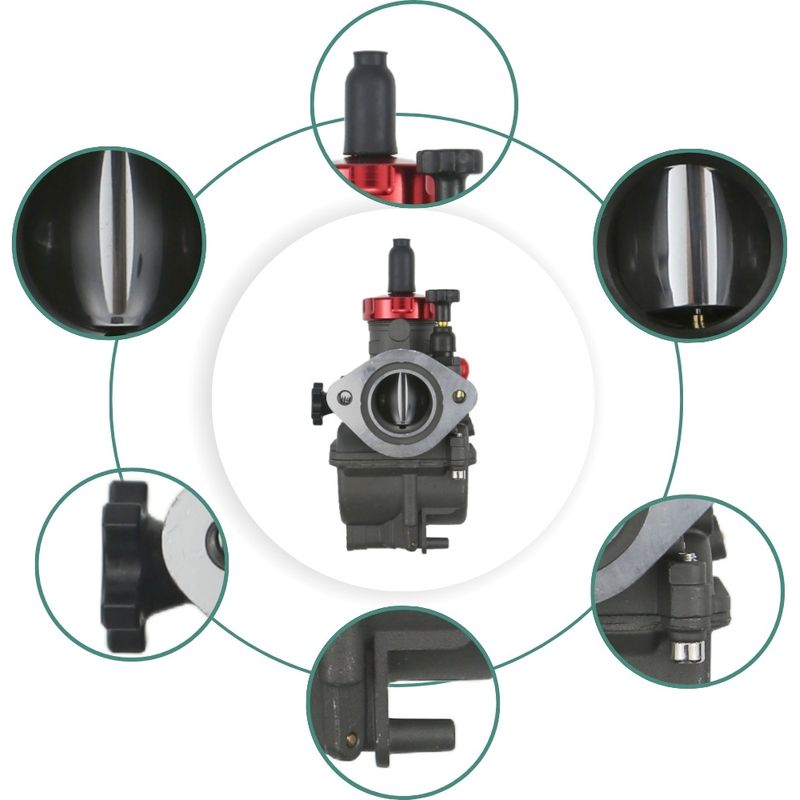 24-mm-pe24fl-sportvergaser, Schwarz – Für Nsr125, Kx80, Kx100, Kx125 – Hochleistungs-tuningteil