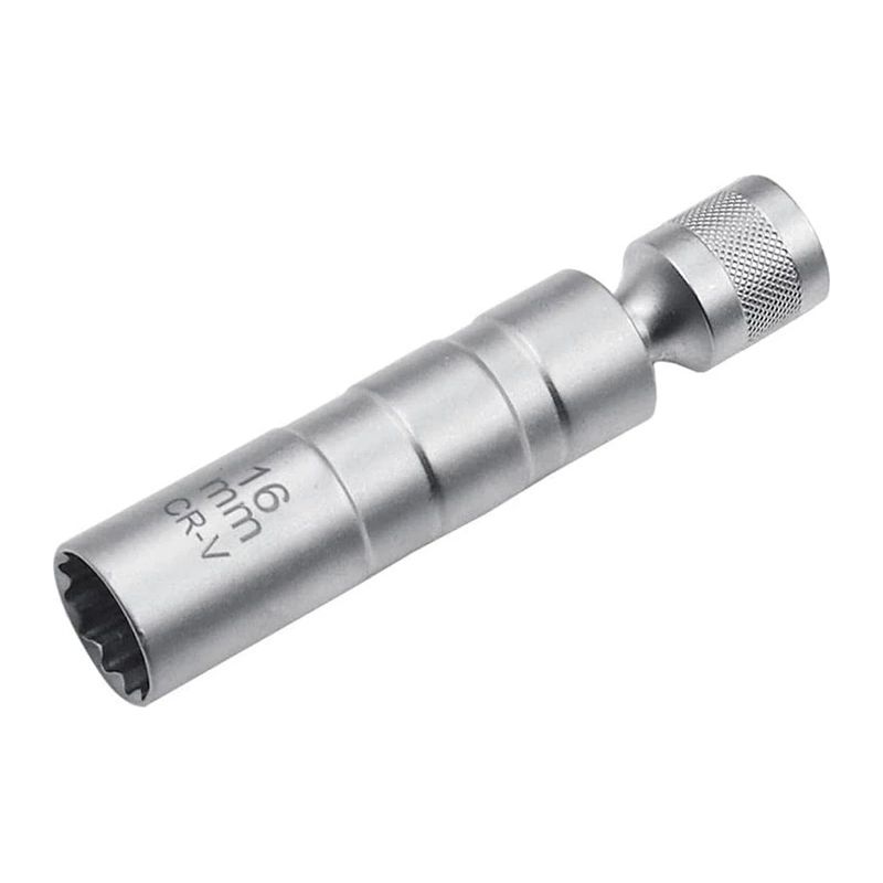 Universelle 16-mm-zündkerzenschlüssel – Extra Flache Magnetische Stecknuss – Ideal Für Bmw, Mercedes, Vw, Schnelle Demontage Von Versenkten Verteilern