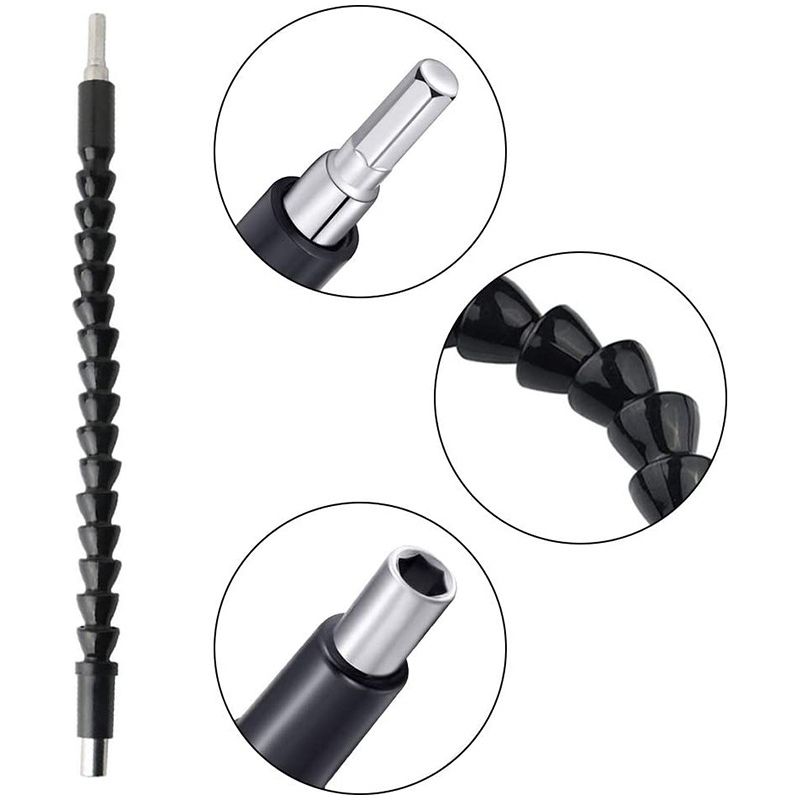 8 Universelle Flexible Wellen Für Bohrmaschinen – 295 Mm Magnetische Verlängerung – Adapter Für Schlagschrauber Und Winkelschrauber