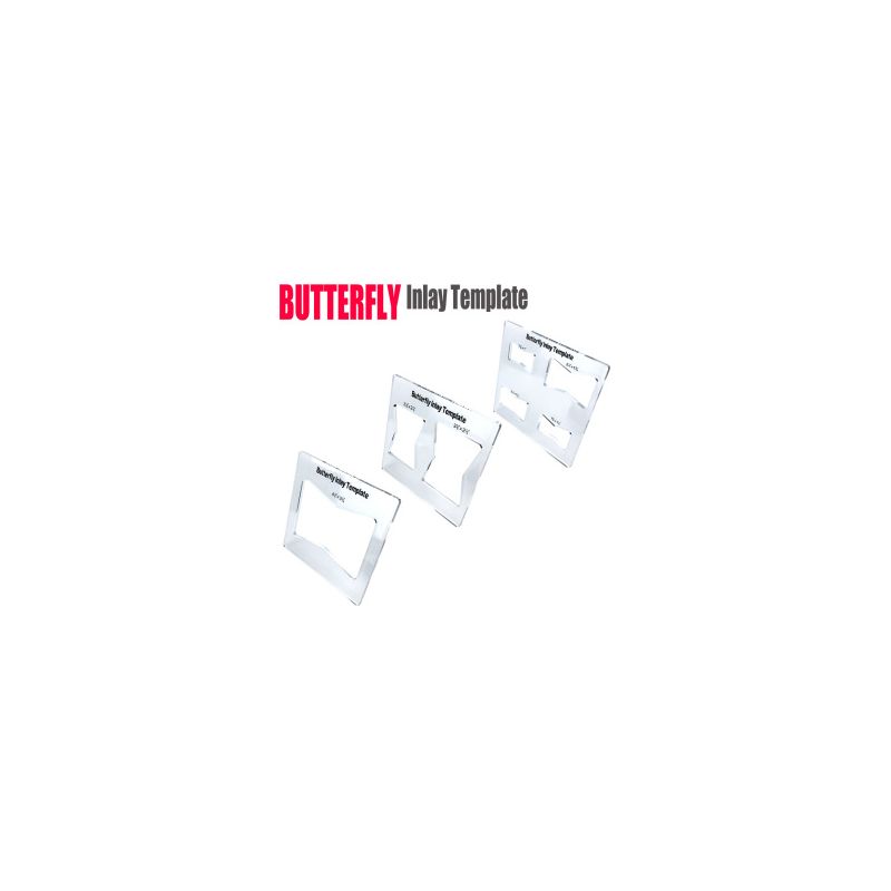 Set Mit 2 Sets À 3 Schmetterlingsförmigen Schablonen – Frässchablonen – Ideal Für Dekorative Intarsien