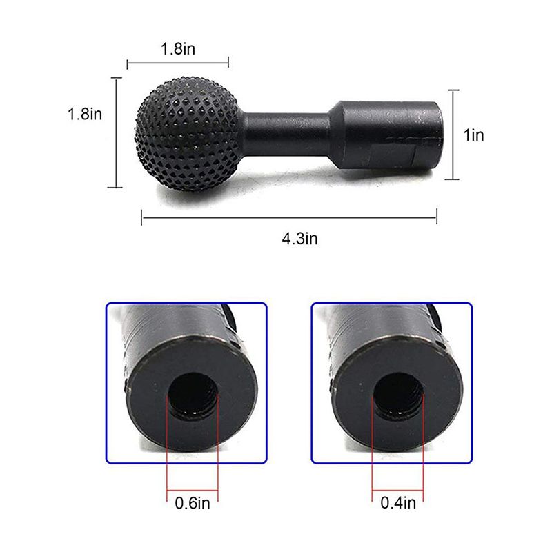 Kugelkopf (10–14 Mm) Zum Nutenfräsen – Rundfräser Für Winkelschleifer – Polierkugel Für Holz Und Weiche Materialien