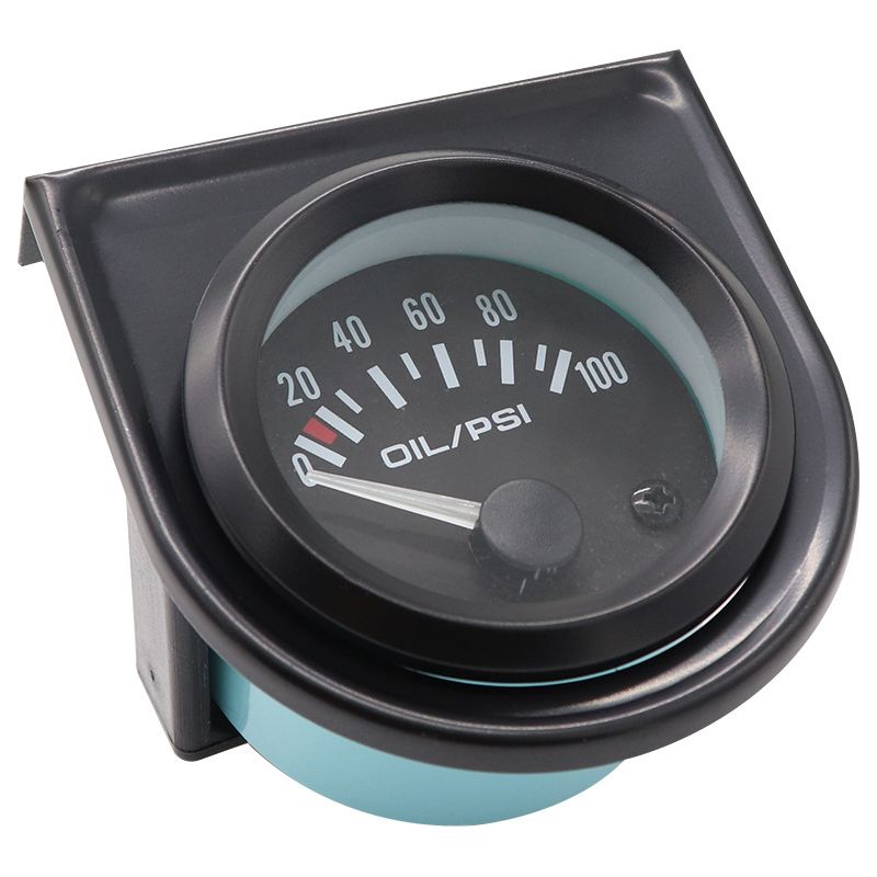 Set Mit 2 Öldruckanzeigen (52 Mm, 12 V) – Integrierter Zeiger Und Sensor – Öldrucküberwachung Für Getunte Oder Rennmotoren