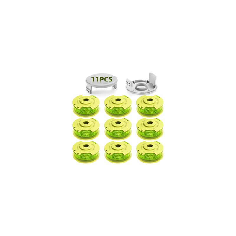 2 Nachfüllpackungen Grüner Nylonschnur Für Ryobi Ac80rl3 – Schneidkopfbezeichnung R9+2 – Ideal Zum Trimmen Von Rasenkanten