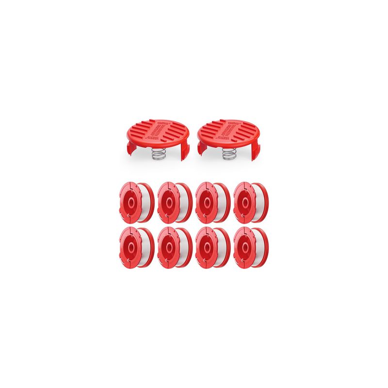 Rotes Nylonfaden-set – Kompatibel Mit Cmzst065 Und Cmzst120sc – B8+2+2-kopf Mit Roter Abdeckung – Für Benzin-freischneider