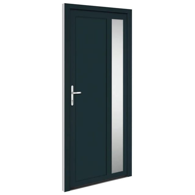 vidaXL Haustür Anthrazit 98x208 cm PVC 3157101