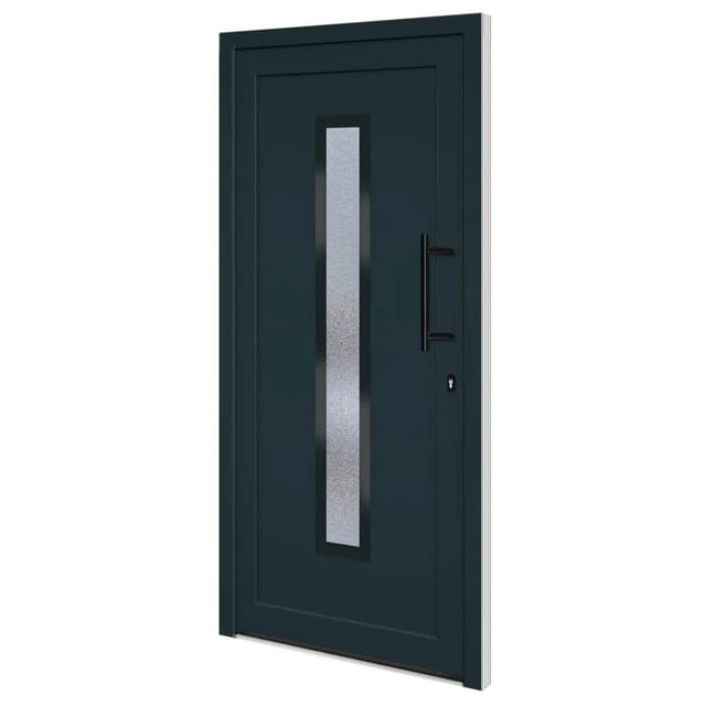 vidaXL Haustür Anthrazit 98x200 cm PVC 3157090