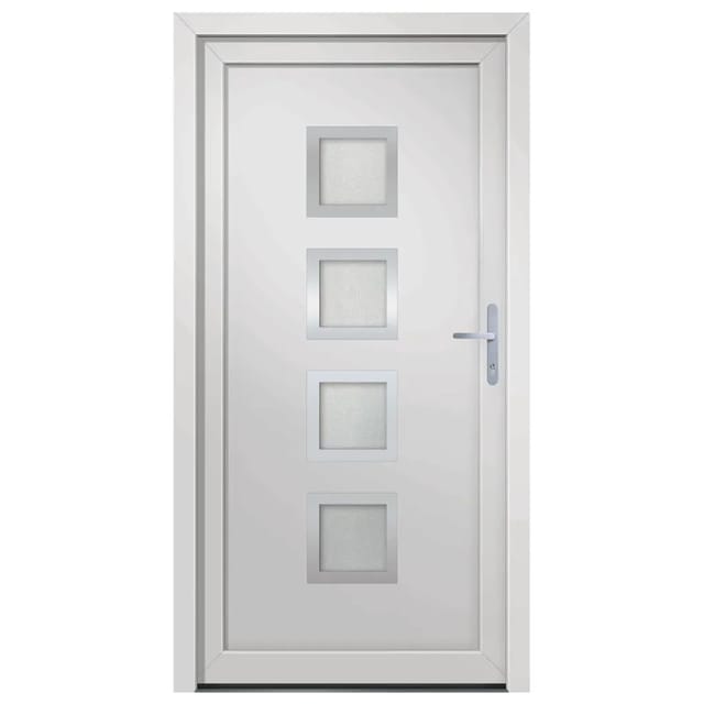 vidaXL Haustür Weiß 98x200 cm PVC 3187845